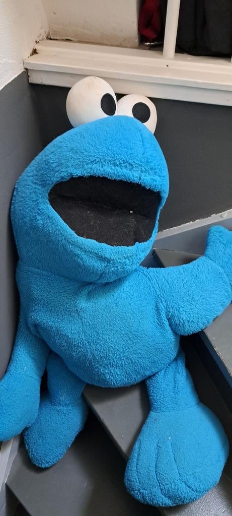 Grote Koekiemonster knuffel - Sesamstraat, Gebruikt, Overige merken, Overige karakters, Overige typen