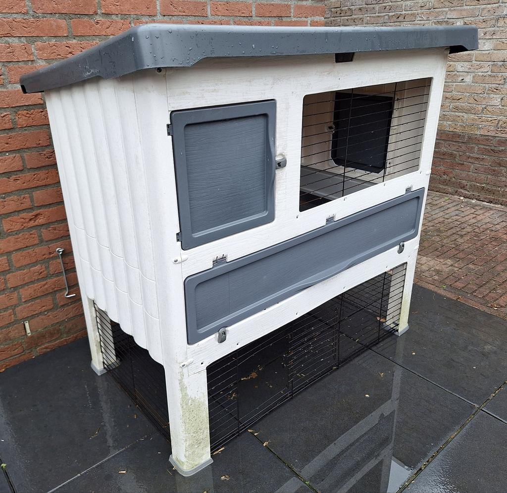 Ferplast kunststof konijnenhok, Dieren en Toebehoren, Knaagdieren en Konijnen | Hokken en Kooien, Ophalen of Verzenden, 110 cm of meer