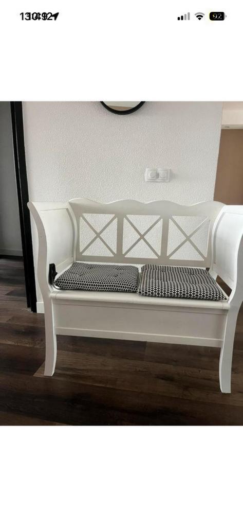 klepbank bank country opbergbankje kist vintage klepkist, Ophalen, Zo goed als nieuw, Minder dan 50 cm