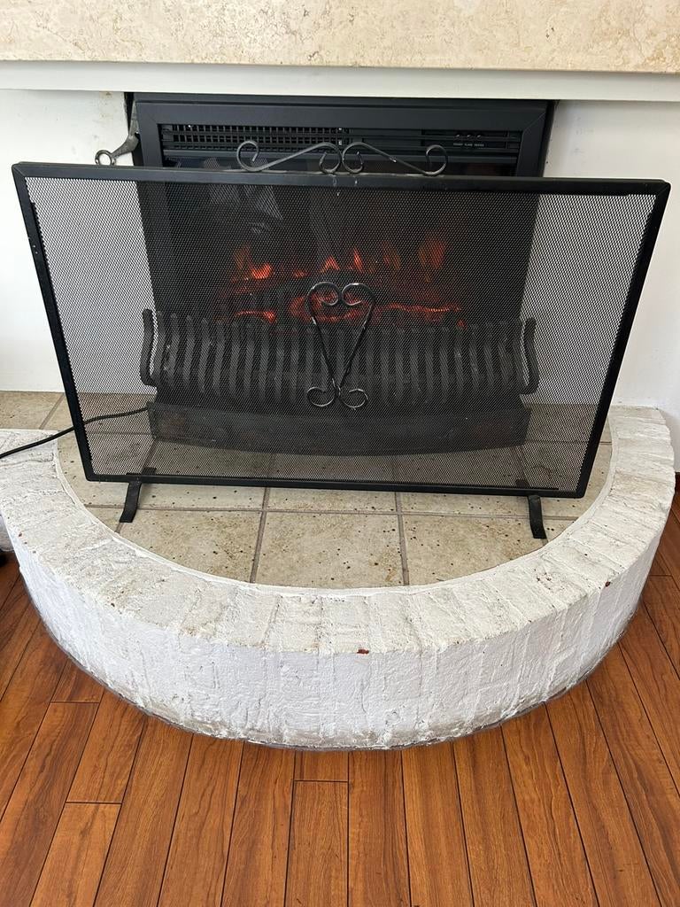 Open Haard Vonkenscherm, Ophalen of Verzenden, Gebruikt, Inbouwhaard, Houthaard