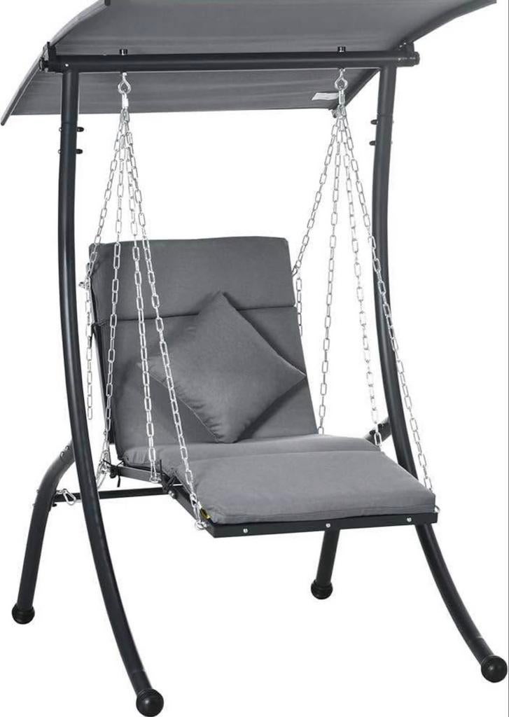 Hangstoel die ook kan liggen, Ophalen, Verstelbaar, Metaal, Nieuw