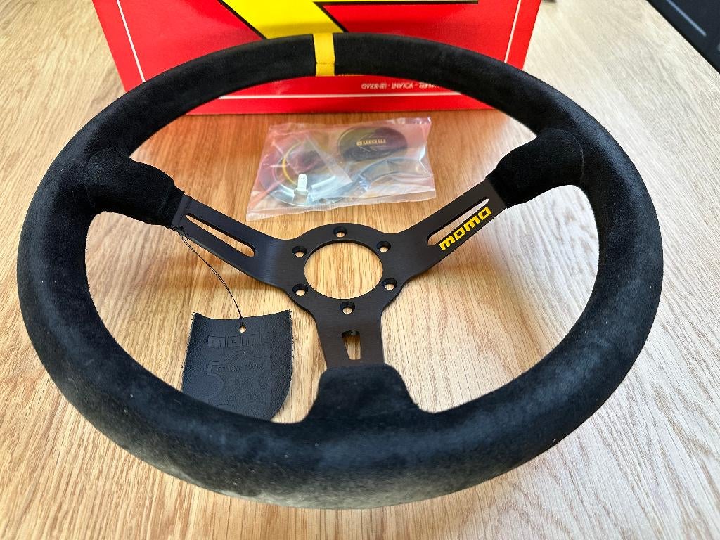 Momo MOD. 08 350mm suede alcantara sportstuur stuur, Ophalen of Verzenden