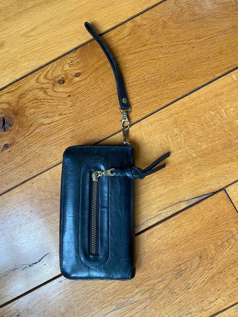 Portomonee FAB (leer), Overige merken, Gebruikt, Zwart, Ophalen of Verzenden