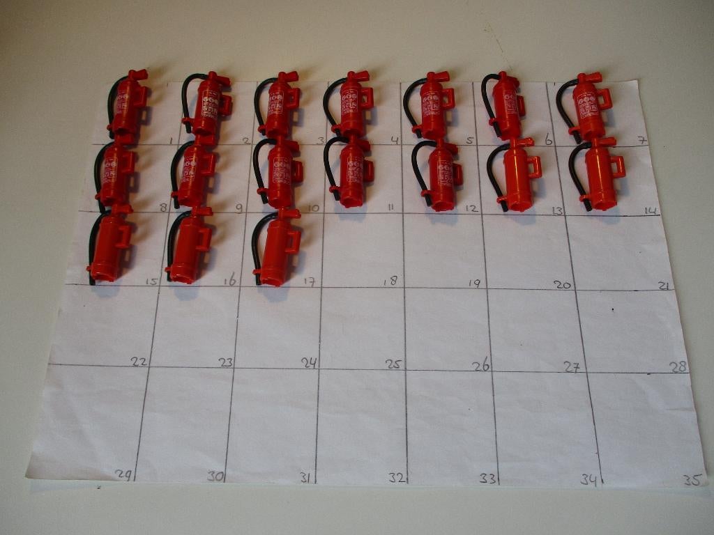 playmobil onderdelen brandblussers, Ophalen of Verzenden, Zo goed als nieuw, Los playmobil