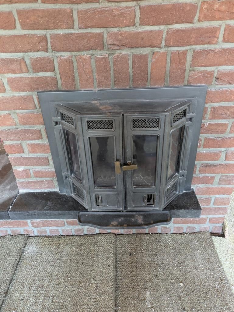 Inbouw Kachel, Huis en Inrichting, Ophalen, Gebruikt, Inbouwhaard, Houthaard