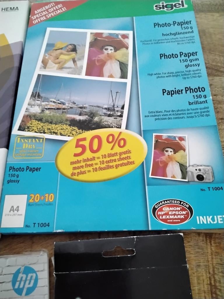 Fotopapier A4 glanzend diverse pakketten, Ophalen of Verzenden, Nieuw