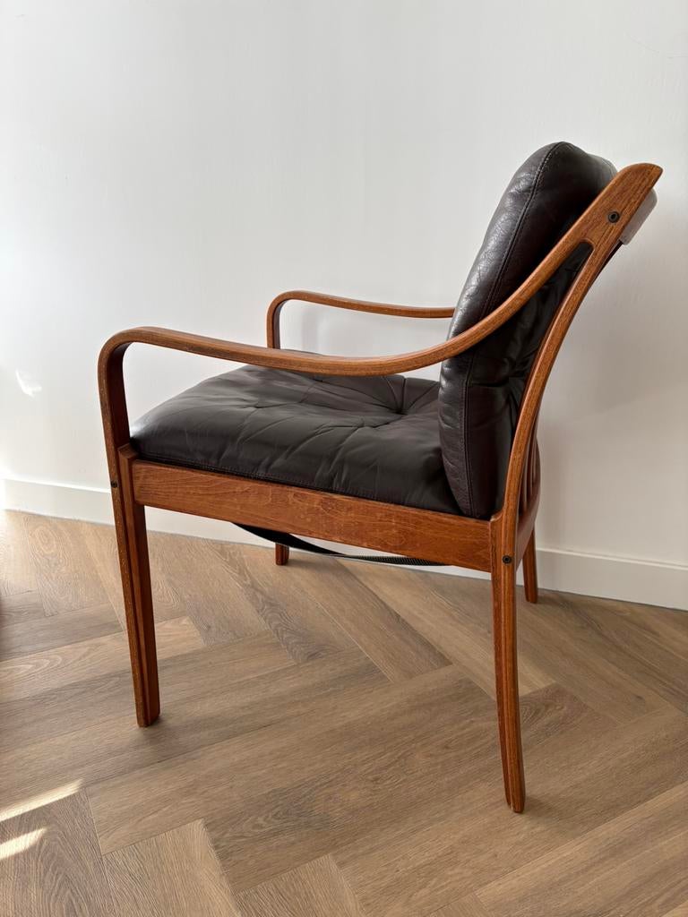 VINTAGE DESIGN | Kayser fauteuil–Vatne Møbler | NOORS DESIGN, Ophalen, Gebruikt, Leer
