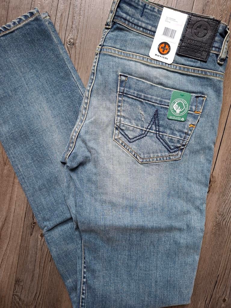 KUYICHI Linda mid-slim jeans W29 L34, Kleding | Dames, Spijkerbroeken en Jeans, Blauw, KUYICHI, Nieuw, Ophalen of Verzenden