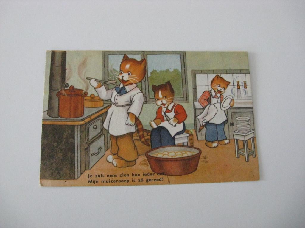 3 gelopen kinder ansichtkaarten., Verzamelen, Verzenden, 1940 tot 1960, Gelopen, Overige thema's