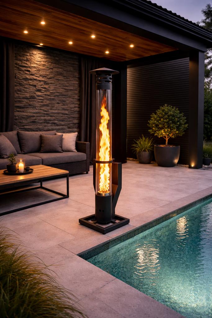 Nieuwe Pellet Terrasverwarmer / Pellet Kachel € 175 nieuw, Ophalen of Verzenden, Nieuw, Vloer