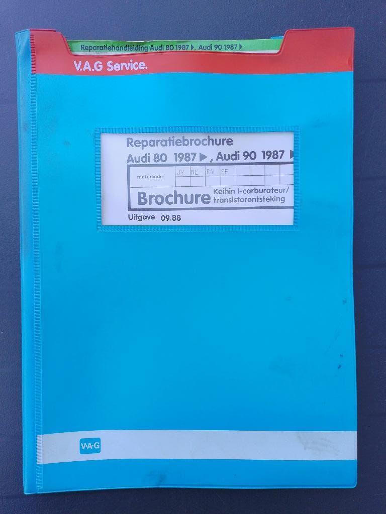 Werkplaatsboek Audi 80 B3 + Coupé B2 carburateur ontsteking, Ophalen of Verzenden, Gelezen, Audi