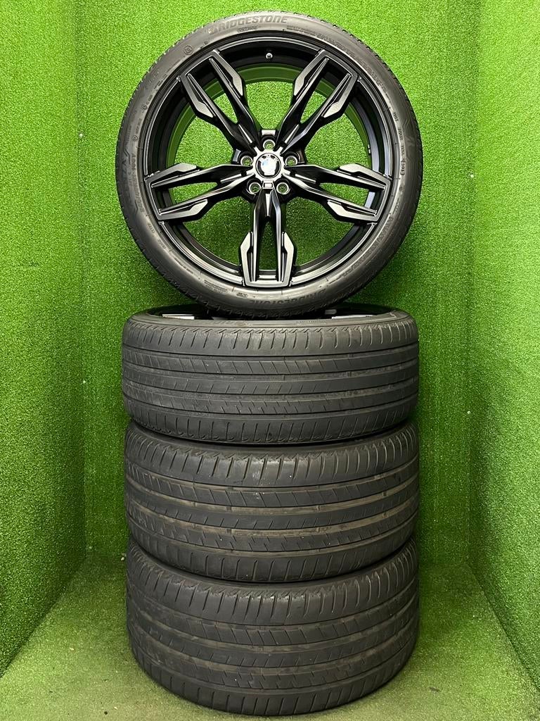 Originele 21 inch BMW 718M velgen met banden X3 X4 G01 G02, Gebruikt, Verzenden, 275 mm, Banden en Velgen