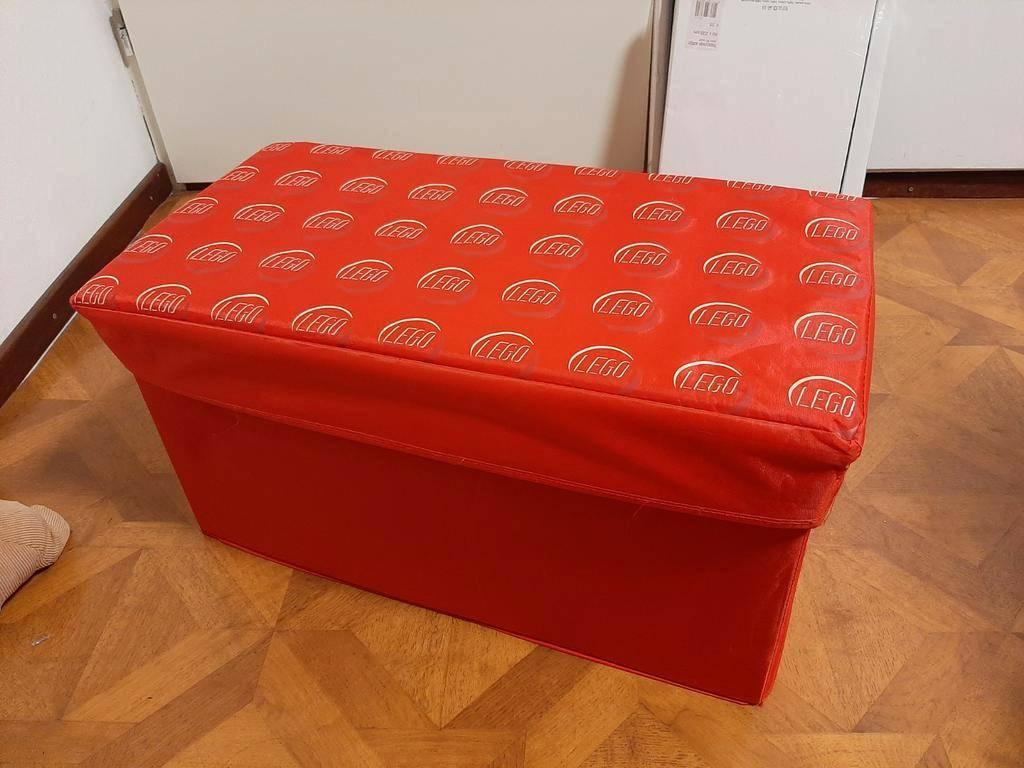 Lego opbergbankje XL opbergpoef rood, Ophalen of Verzenden, Zo goed als nieuw, Overige typen