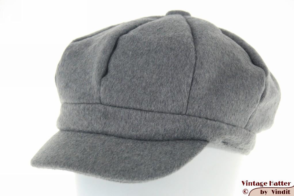 Dames Ballonpet Hawkins grijs imitatie angora 57-60 nieuw, Hawkins, Nieuw, Pet, One size fits all