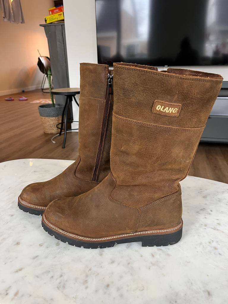 Olang Indiana Dames Laarzen Maat 41 (valt als 40), Kleding | Dames, Ophalen of Verzenden, Zo goed als nieuw, Zwart, Lage of Enkellaarzen