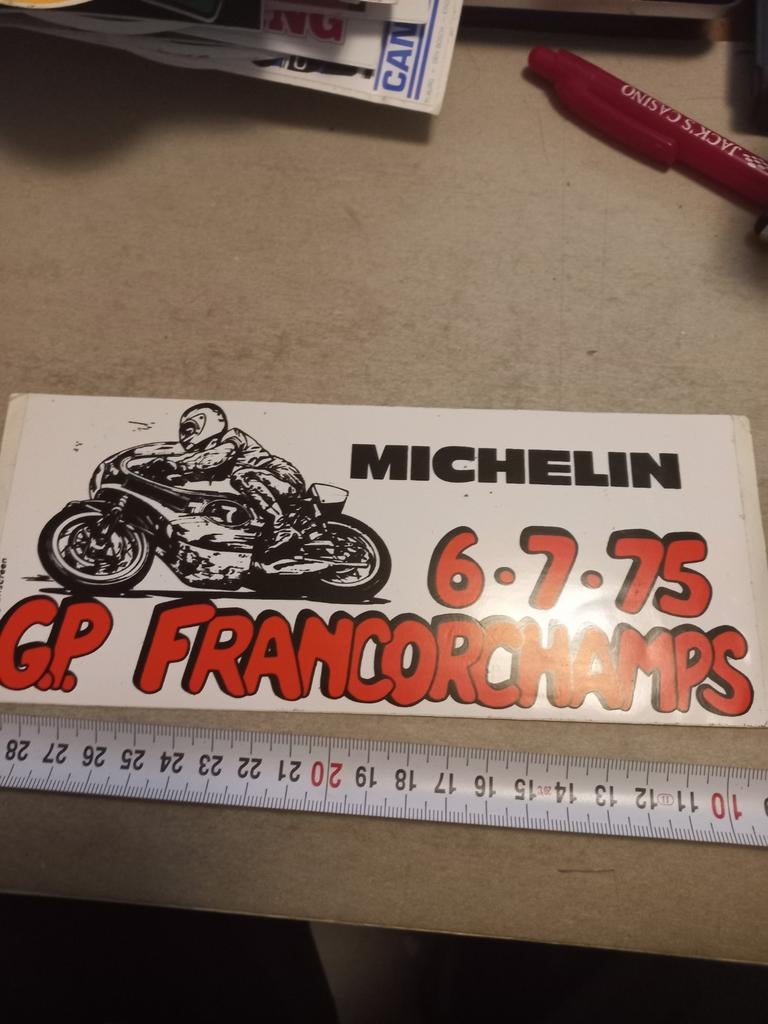 Michelin gp francorchamps 75, Verzamelen, Ophalen of Verzenden, Zo goed als nieuw