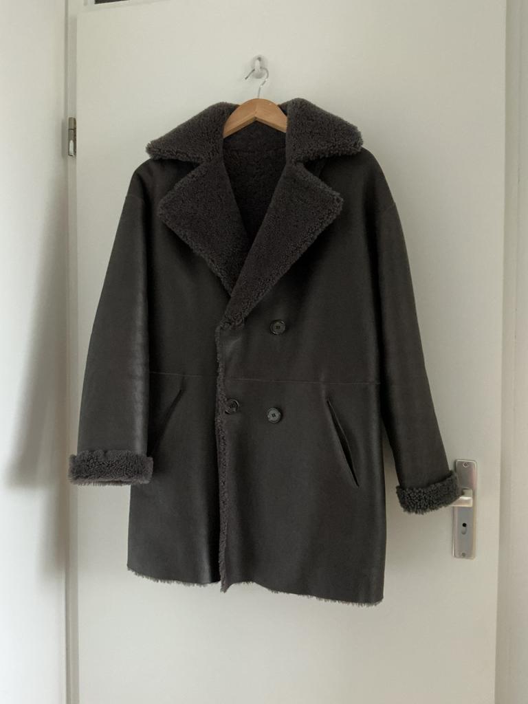 Leren lammy coat, Ophalen of Verzenden, Zo goed als nieuw