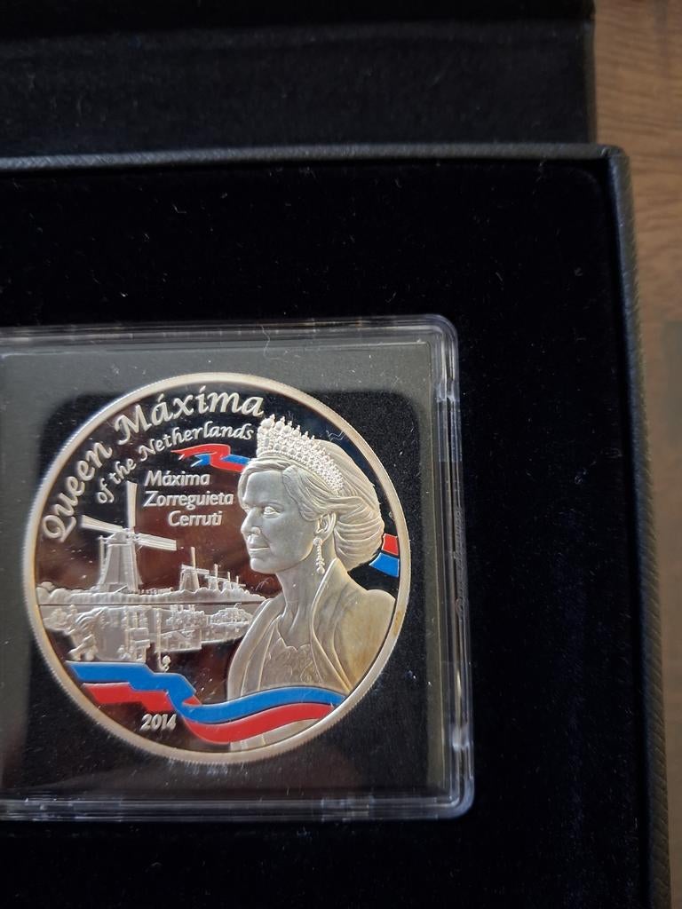 Maxima Zorreguieta 100 Shilings Tanzania, Postzegels en Munten, Penningen en Medailles, Ophalen of Verzenden, Overige materialen