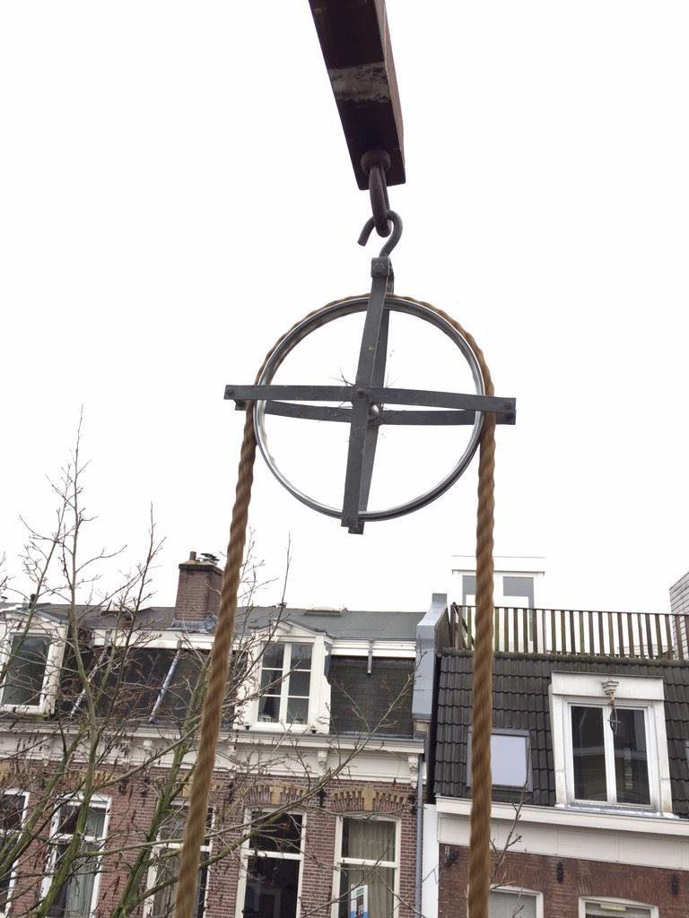 Touw en blok te huur. Hijs je kast bank koelkast wasmachine., Doe-het-zelf en Verbouw, Lieren en Takels, Ophalen of Verzenden