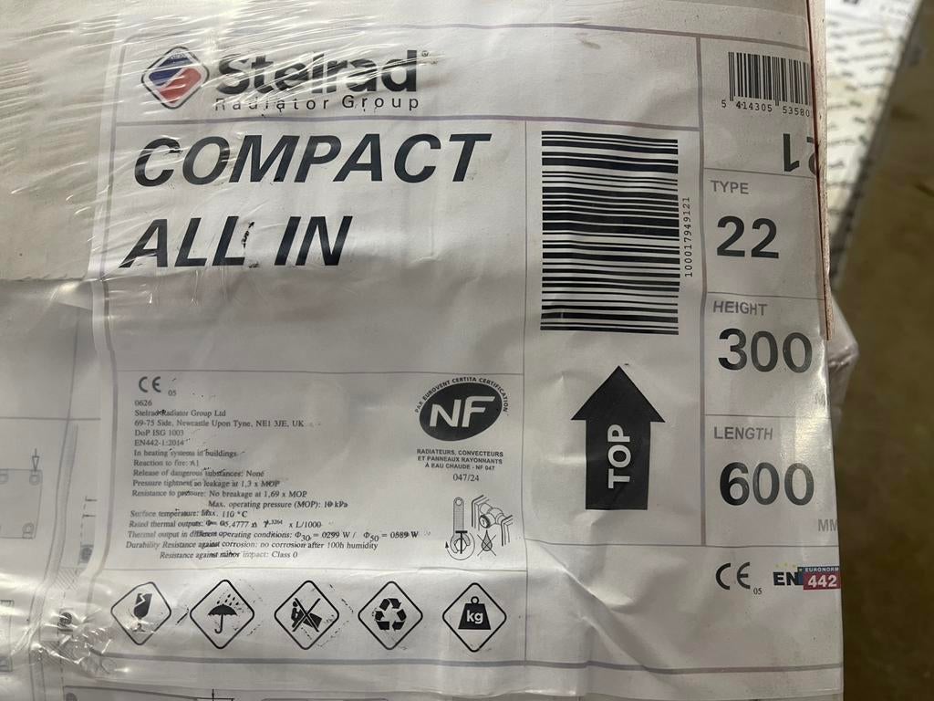 Partij stelrad radiatoren 30 x 60 t22 25 euro per stuk, Radiator, Nieuw, Minder dan 60 cm, Ophalen of Verzenden