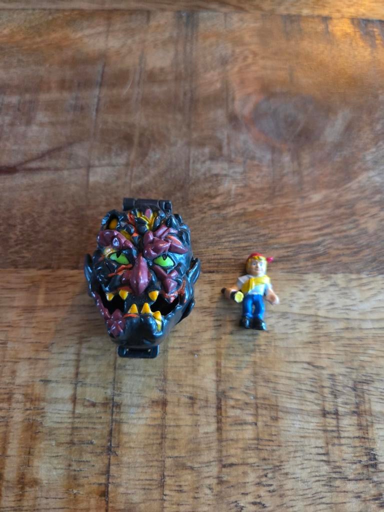 Mighty Max Shrunken heads Rock monster met figuur 1993, Verzenden, ., Zo goed als nieuw, .