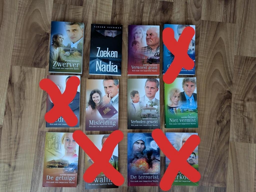 Sjoerd Veenman Boeken - Inspecteur Maritz Serie, Boeken, Ophalen of Verzenden, Gelezen, Sjoerd Veenman