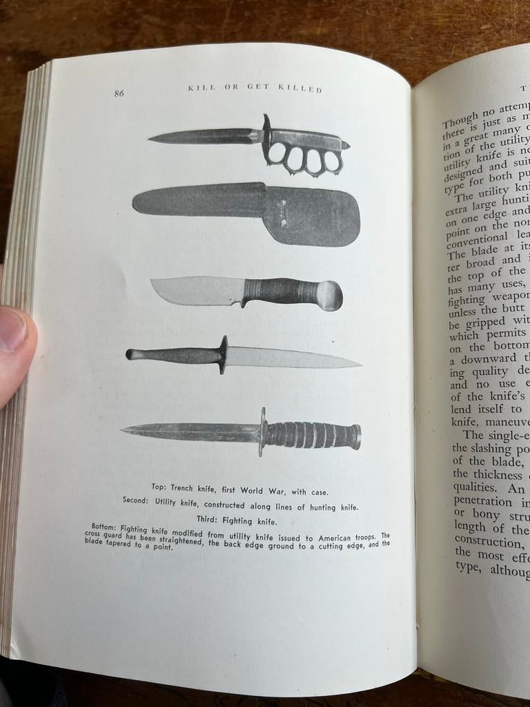 Commando handboek FS dolk fairbairn Kill or Get Killed 1943, Mes of Dolk, Ophalen of Verzenden, Nederland