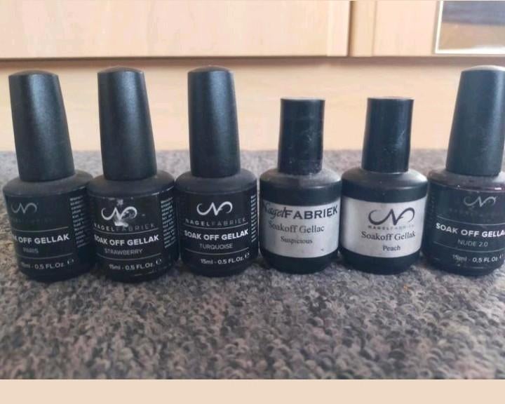 Gellak Set - Nagel Fabriek, Alessandro & Meer!, Sieraden, Tassen en Uiterlijk, Uiterlijk | Cosmetica en Make-up, Gebruikt, Overige kleuren