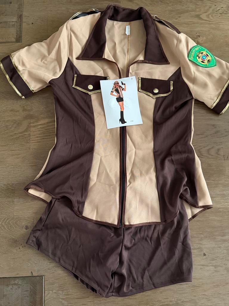 Carnaval Sheriff Kostuum, Kleding | Dames, Carnavalskleding en Feestkleding, Maat 38/40 (M), Carnaval, Ophalen of Verzenden, Zo goed als nieuw