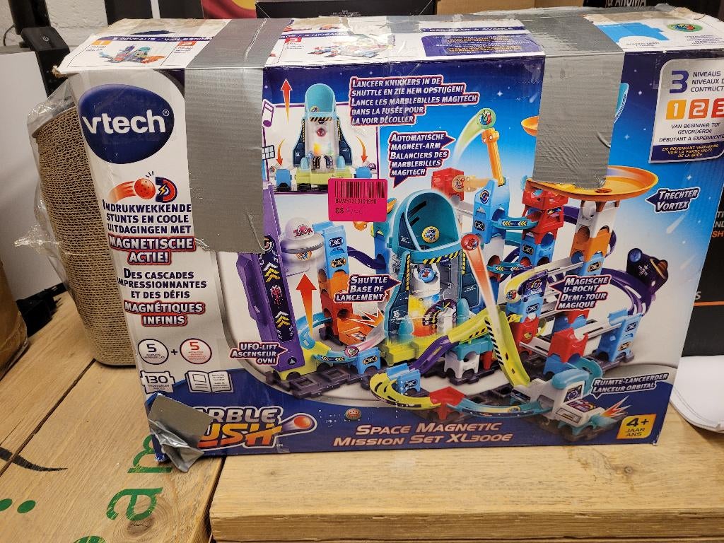 Knikkerbaan v tech, Ophalen, Gebruikt