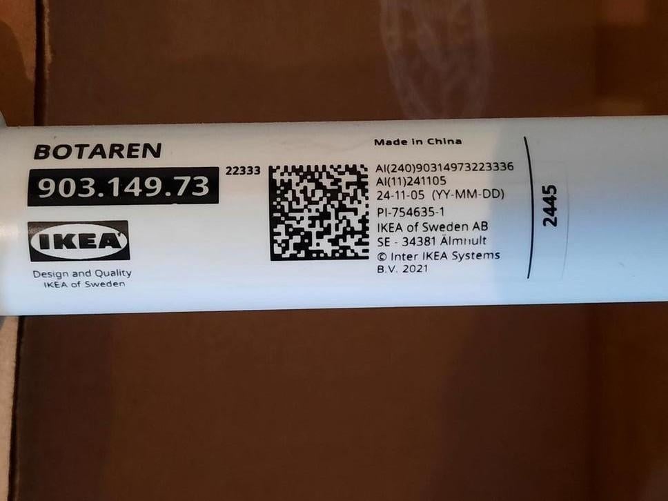 Douchegordijnstang., Ophalen of Verzenden, Nieuw, Wit, 150 tot 200 cm