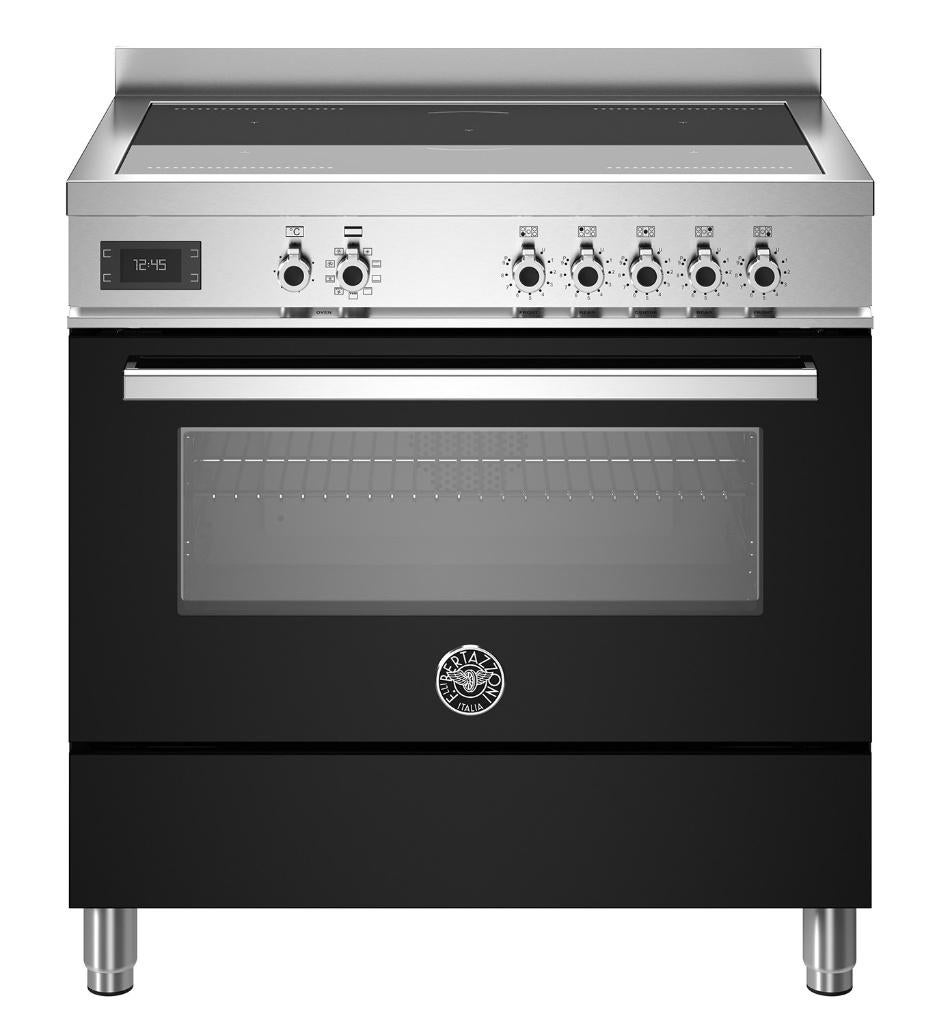 Bertazzoni Inductie fornuis 90 cm., 60 cm of meer, Nieuw, Ophalen of Verzenden, Energieklasse A of zuiniger