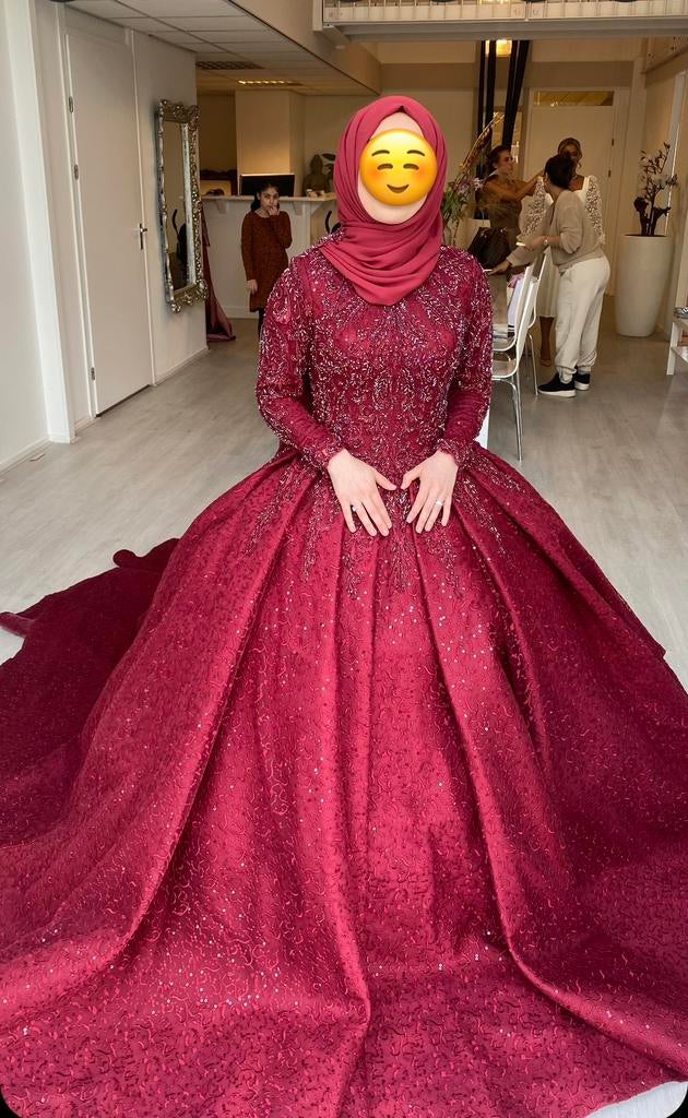 Henna jurk, Ophalen, Zo goed als nieuw, Trouwjurk