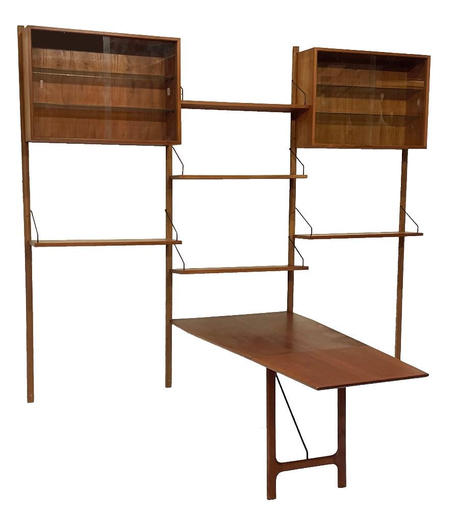 Vintage Poul Cadovius Royal System wandsysteem wallunit
