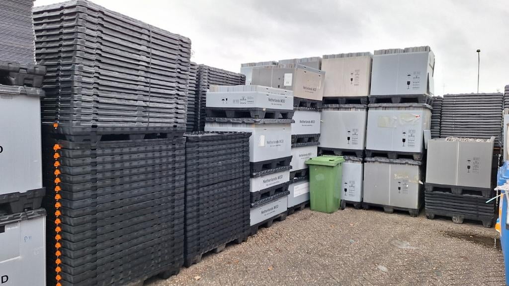 Uni-pak pallet box opvouwbare palletbak kunststof palletbox, Doe-het-zelf en Verbouw, Kratten en Dozen, Ophalen, 100 cm of meer