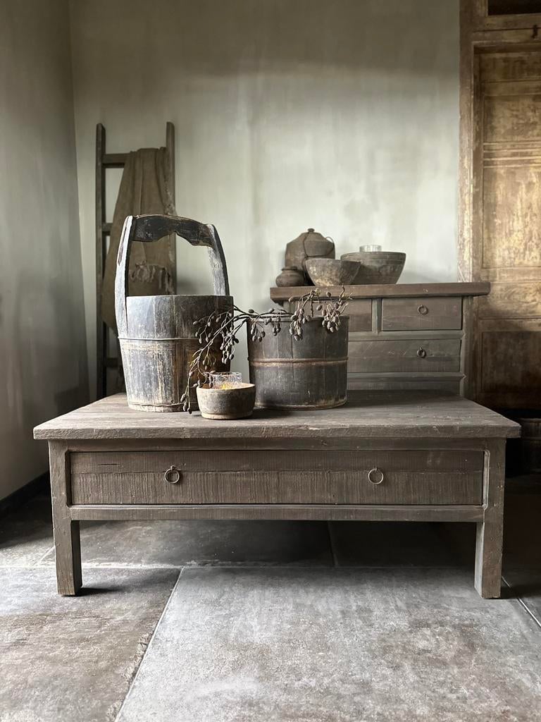 Salontafel met lade Driftwood, Huis en Inrichting, Tafels | Salontafels, Ophalen of Verzenden, Nieuw