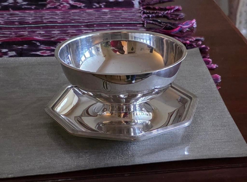 Christofle Gallia Verzilverd Sauskom, Ophalen of Verzenden