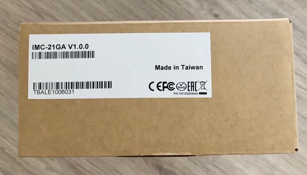 MOXA - Converter Ethernet - Glasvezel - IMC-21GA + SFP-Mod, Ophalen of Verzenden, Nieuw