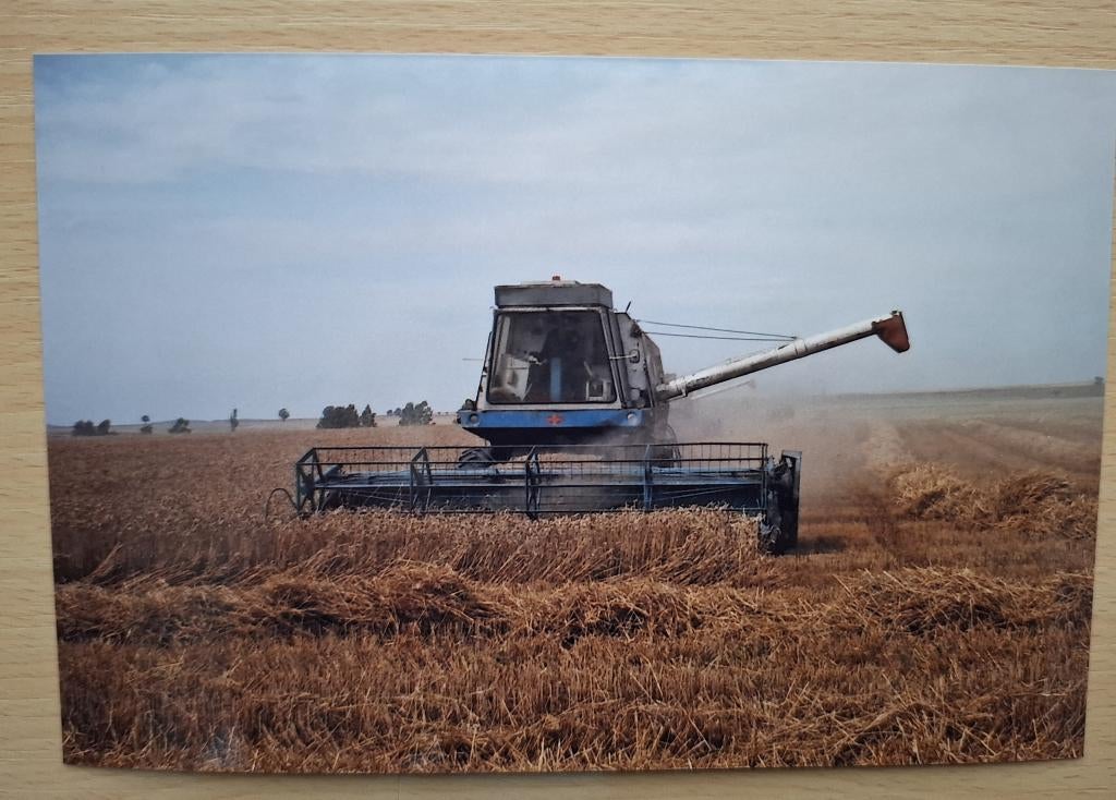 Foto van DDR maaidorser Fortschritt E512, Verzenden, 1980 tot heden, Foto, Nieuw