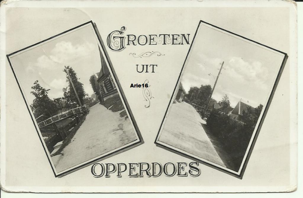 Opperdoes, Verzenden, 1920 tot 1940, Gelopen, Noord-Holland