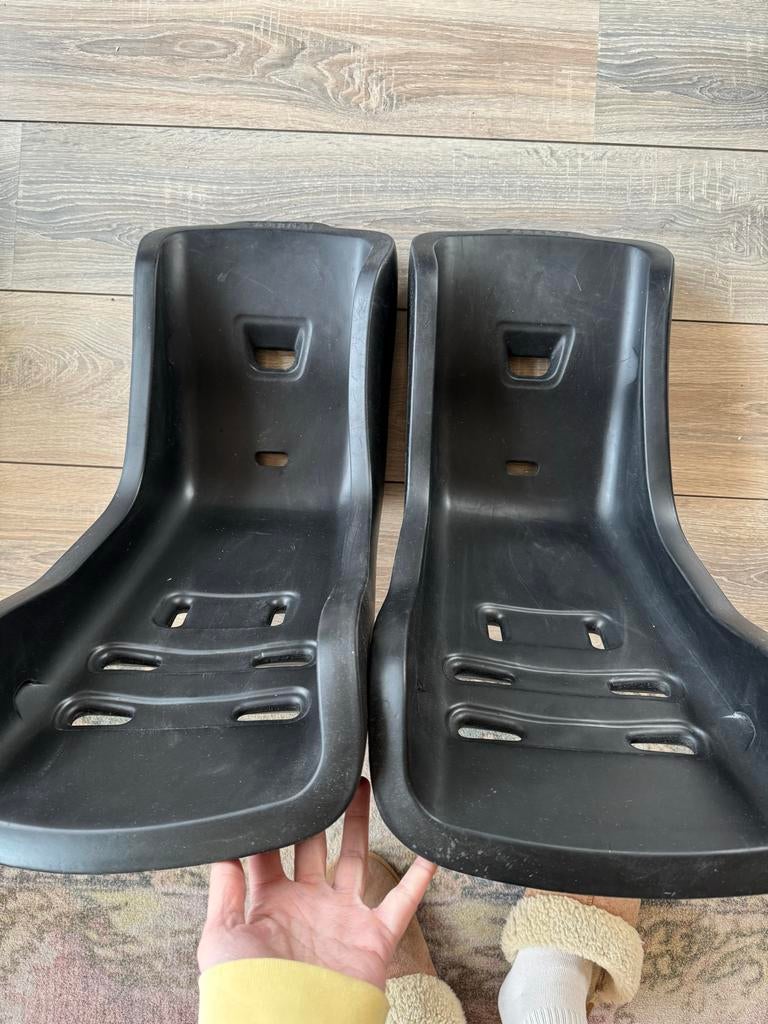 Bamboe Bakfiets Kinderzitjes - Urban Arrow fit!, Ophalen, Achterzitje, 9 t/m 18 kg, Gebruikt