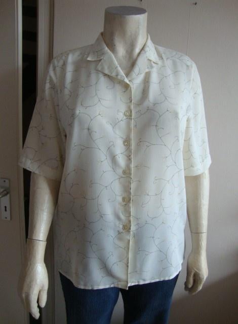 366.. zgan blouse van Delmod maat 44, Ophalen of Verzenden, Zo goed als nieuw, Overige kleuren, Blouse of Tuniek