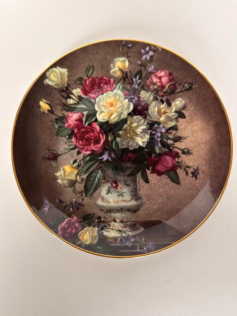 Royal bouquet fine bone china decoratie wandbordje, Ophalen of Verzenden, Zo goed als nieuw, Porselein, Bord of Schaal