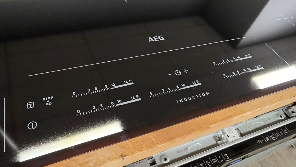 AEG inbouw inductie kookplaat HK955420FB //3 FASE//, Ophalen, Refurbished, Inbouw, Inductie
