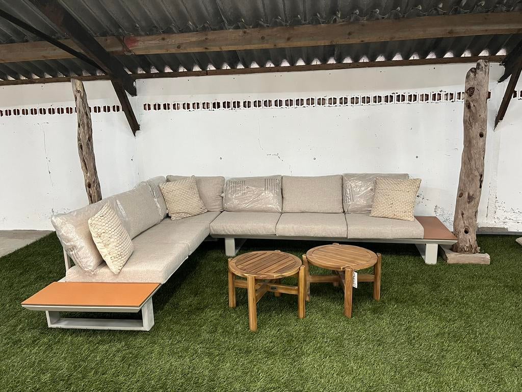 Grote loungeset was €1459 nu €1099, Tuin en Terras, Tuinsets en Loungesets, Ophalen, Nieuw, Aluminium, Loungeset