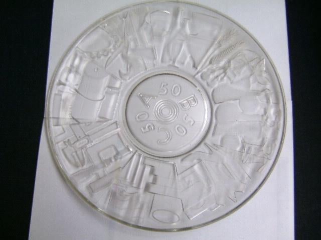 Leerdamschaal abc persglas, abc: algemene bedrijfs centrale, Antiek en Kunst, Ophalen of Verzenden