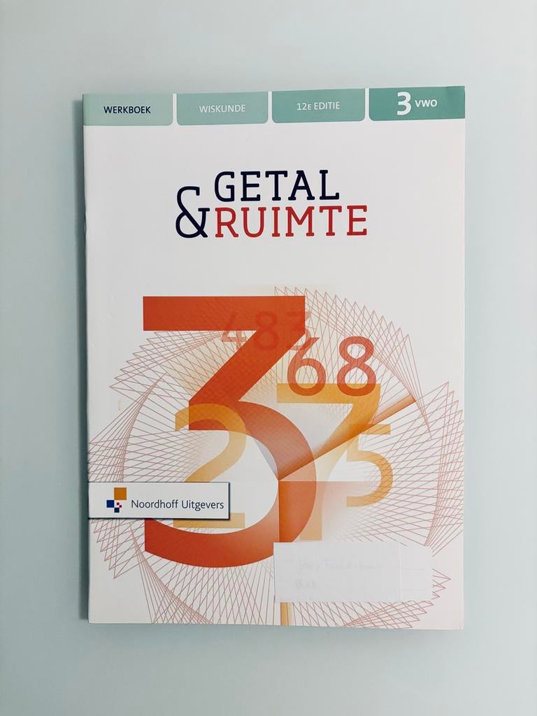Getal & Ruimte - Wiskunde VWO 3 Werkboek, Ophalen, Gelezen, VWO, Wiskunde B