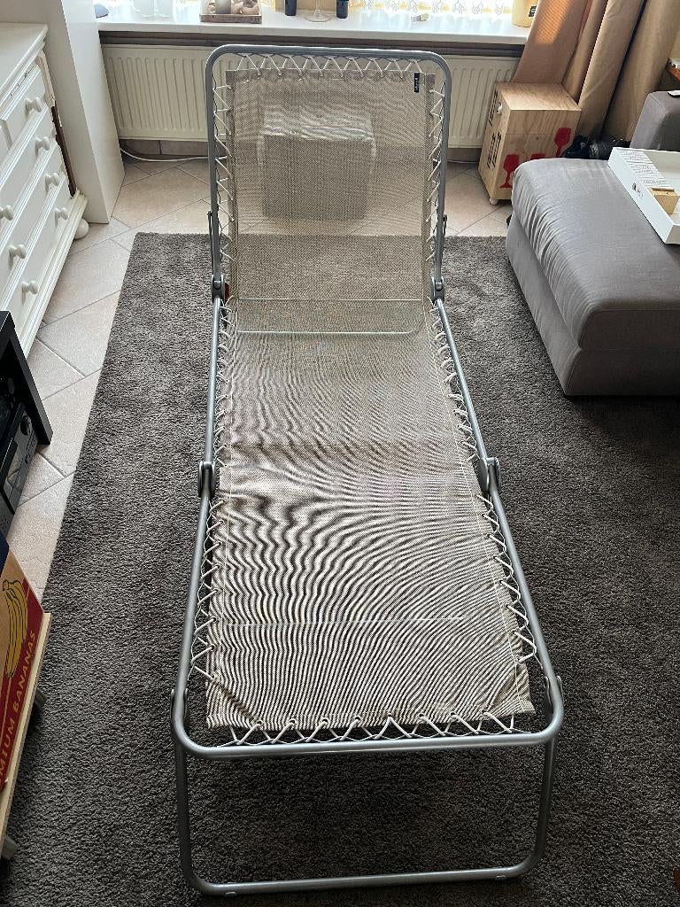 Lafuma Siesta L Mobilier , ligbed , stretcher . Inklapbaar ., Ophalen, Gebruikt, Metaal, Verstelbaar