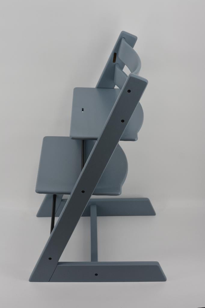 Stokke Tripp Trapp Denim Drift– Refurbished model trip trapp, Verzenden, Zo goed als nieuw, Meegroeistoel, Gordel(s)