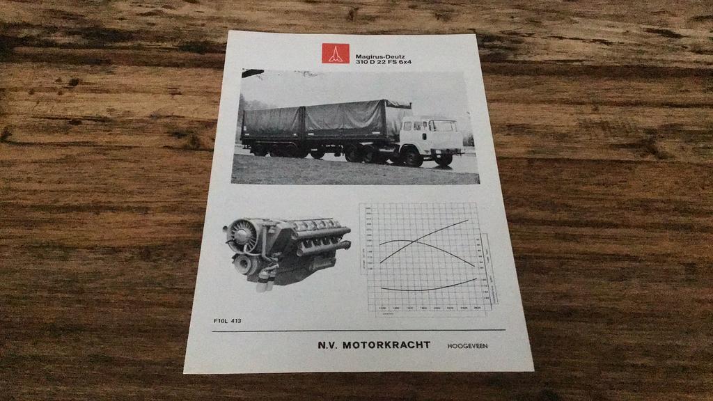 Magirus Deutz brochure 1972, Ophalen of Verzenden, Nieuw, Overige merken